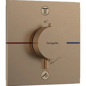 ShowerSelect Comfort E 2 Outlet Brushed Bronze