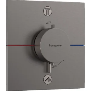 ShowerSelect Comfort E 2 Outlet Brushed Black Chrome