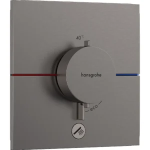 ShowerSelect Comfort E Temperature Control With 1 Outlet Brushed Black Chrome
