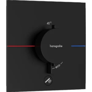 ShowerSelect Comfort E Temperature Control With 1 Outlet Matt Black