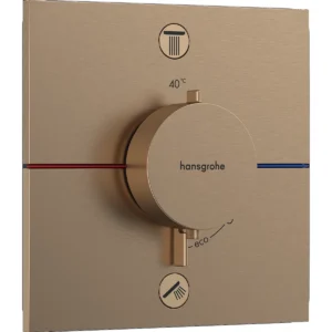 ShowerSelect Comfort E 2 Outlet Brushed Bronze