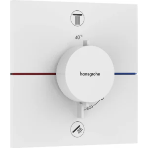 ShowerSelect Comfort E 2 Outlet Matt White