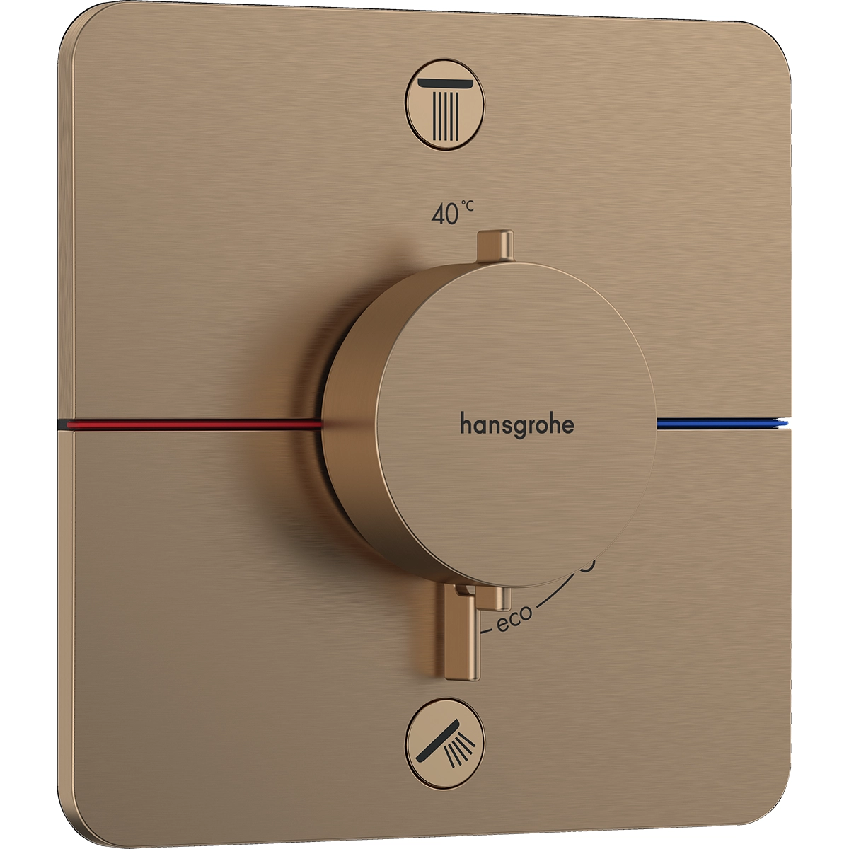 ShowerSelect Comfort Q 2 Outlet Brushed Bronze