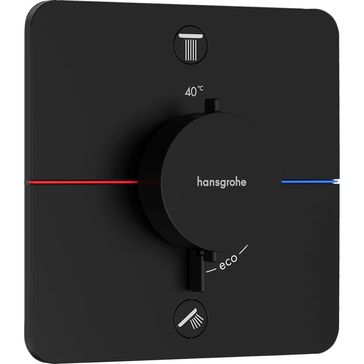 ShowerSelect Comfort Q 2 Outlet Matt Black
