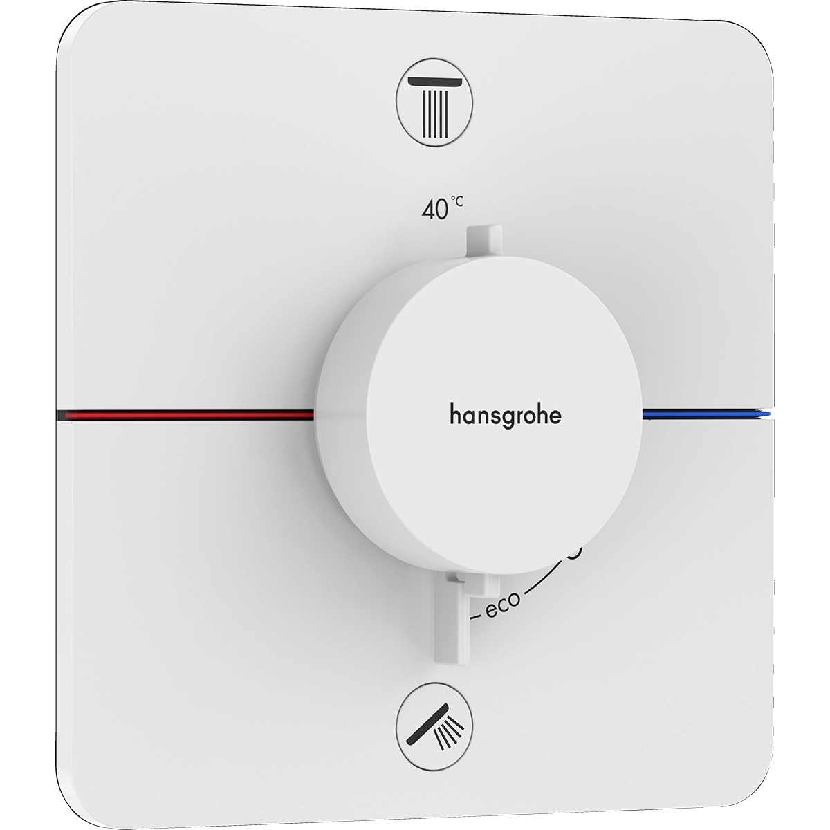 ShowerSelect Comfort Q 2 Outlet Matt White