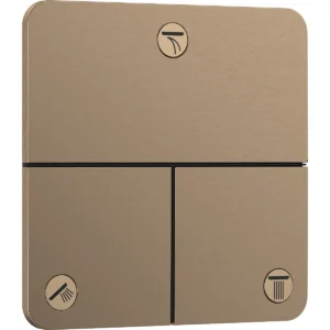 ShowerSelect Comfort Q 3 Outlet Brushed Bronze