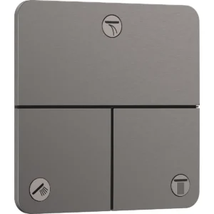 ShowerSelect Comfort Q 3 Outlet Brushed Black Chrome