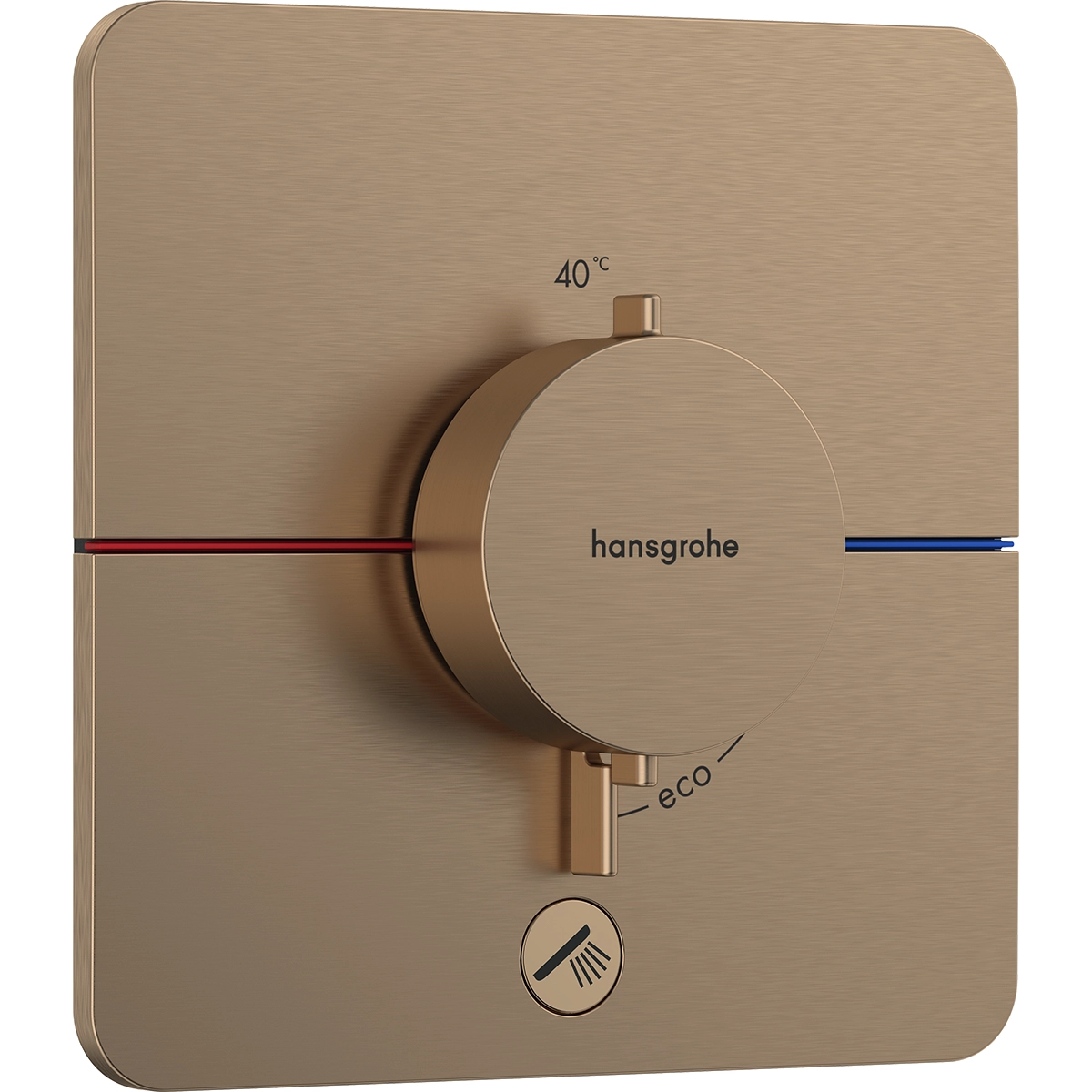 ShowerSelect Comfort Q Temperature Control With 1 Outlet Brushed Bronze