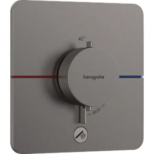 ShowerSelect Comfort Q Temperature Control With 1 Outlet Brushed Black Chrome