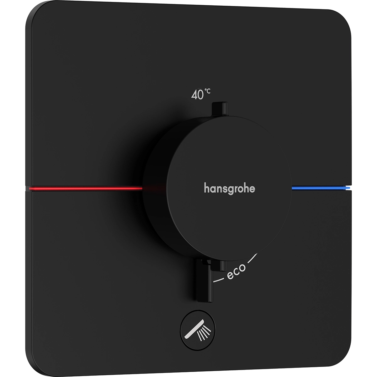 ShowerSelect Comfort Q Temperature Control With 1 Outlet Matt Black