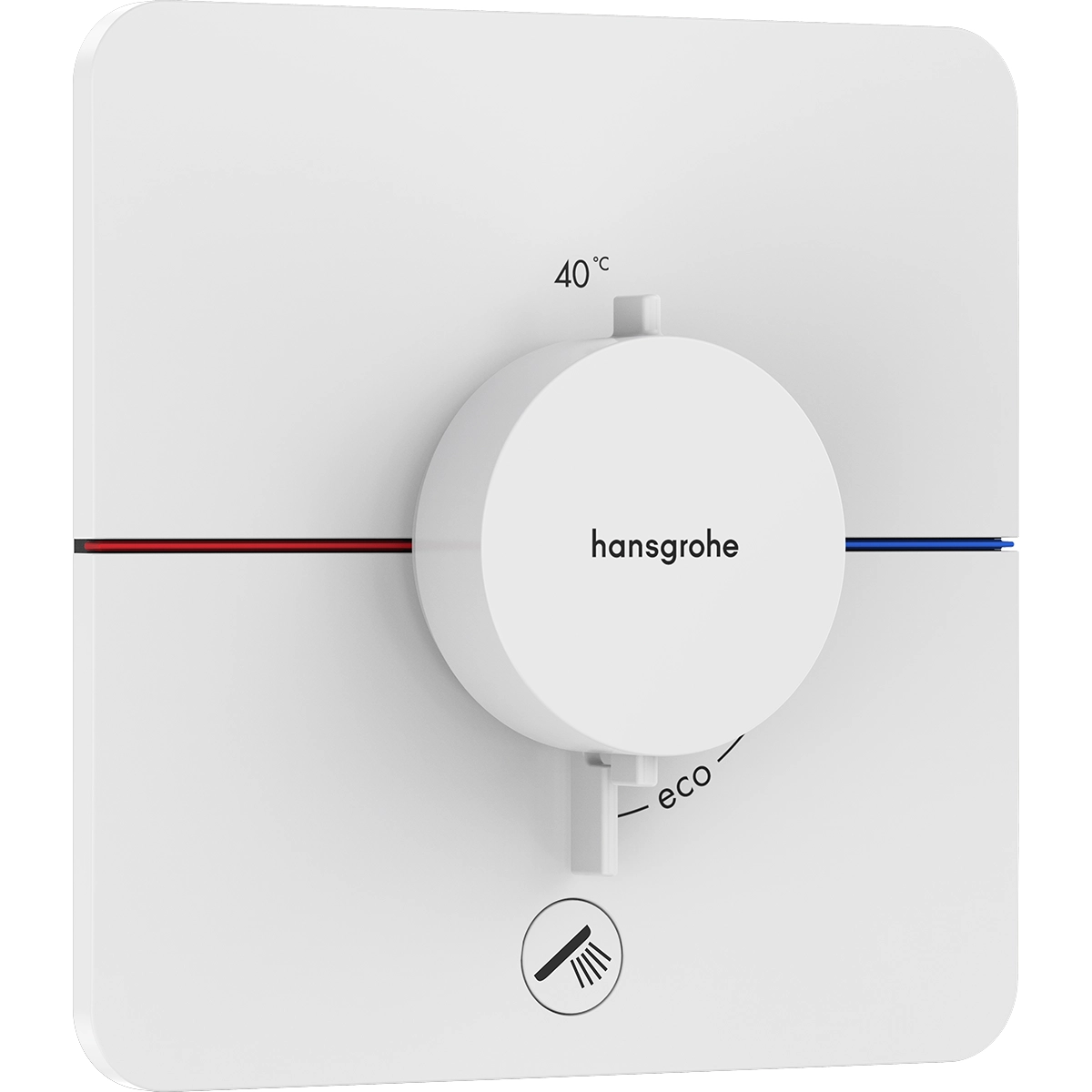 ShowerSelect Comfort Q Temperature Control With 1 Outlet Matt White