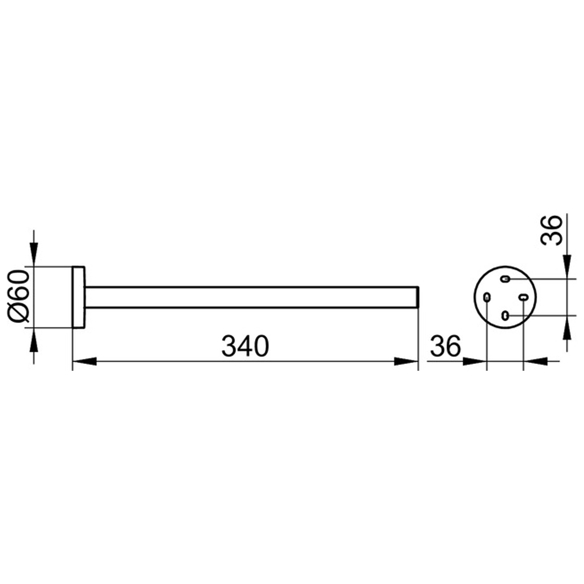 Keuco Edition 90 Towel Holder - Image 2
