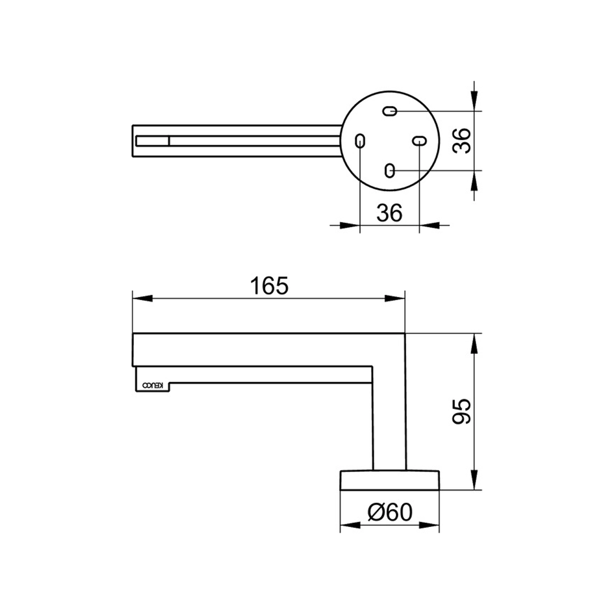 Keuco Edition 90 Toilet Paper Holder - Image 2