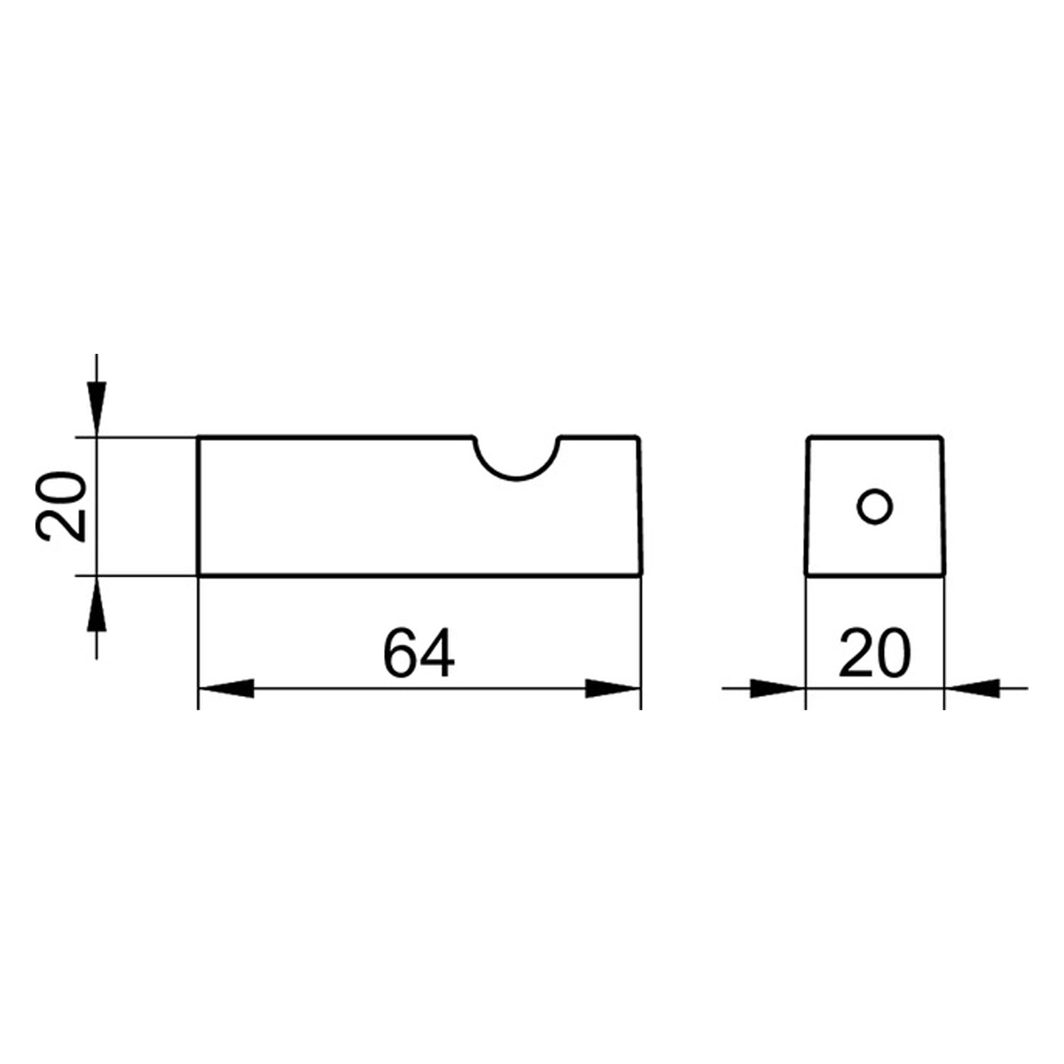 Keuco Edition 90 Square Towel hook - Image 2