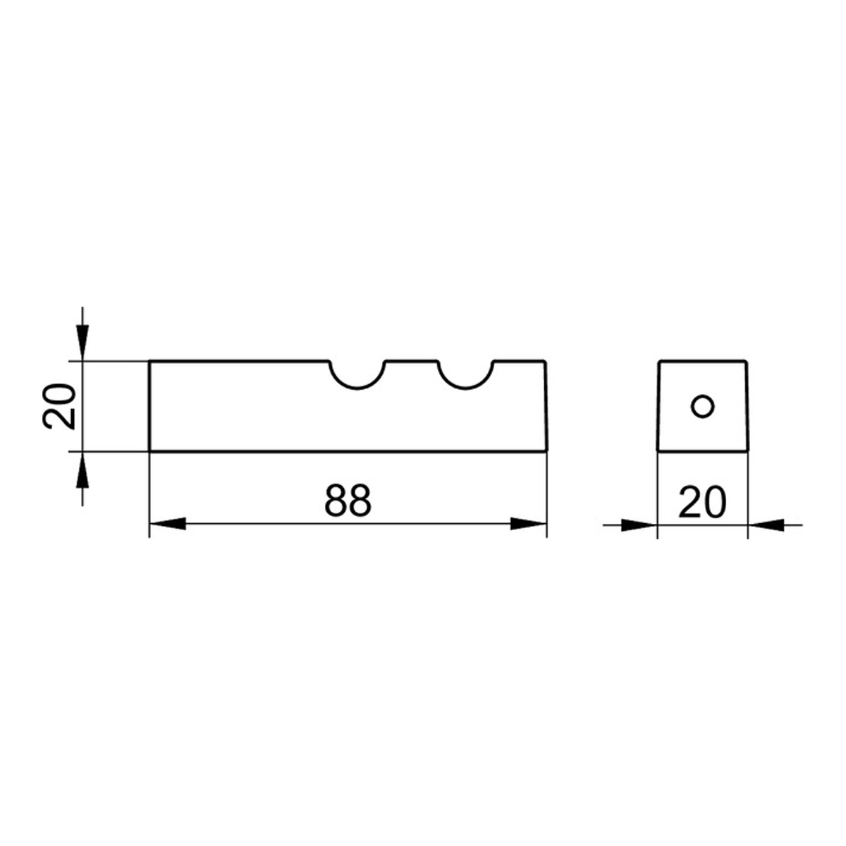 Keuco Edition 90 Square Double hook - Image 2