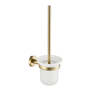 JTP VOS Toilet Brush With Frosted Glass Holder