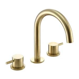 JTP VOS 3 Hole Deck Mounted Basin Mixer Tap