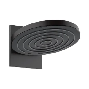 Pulsify S Overhead shower 260 2jet with wall connector  Matt Black