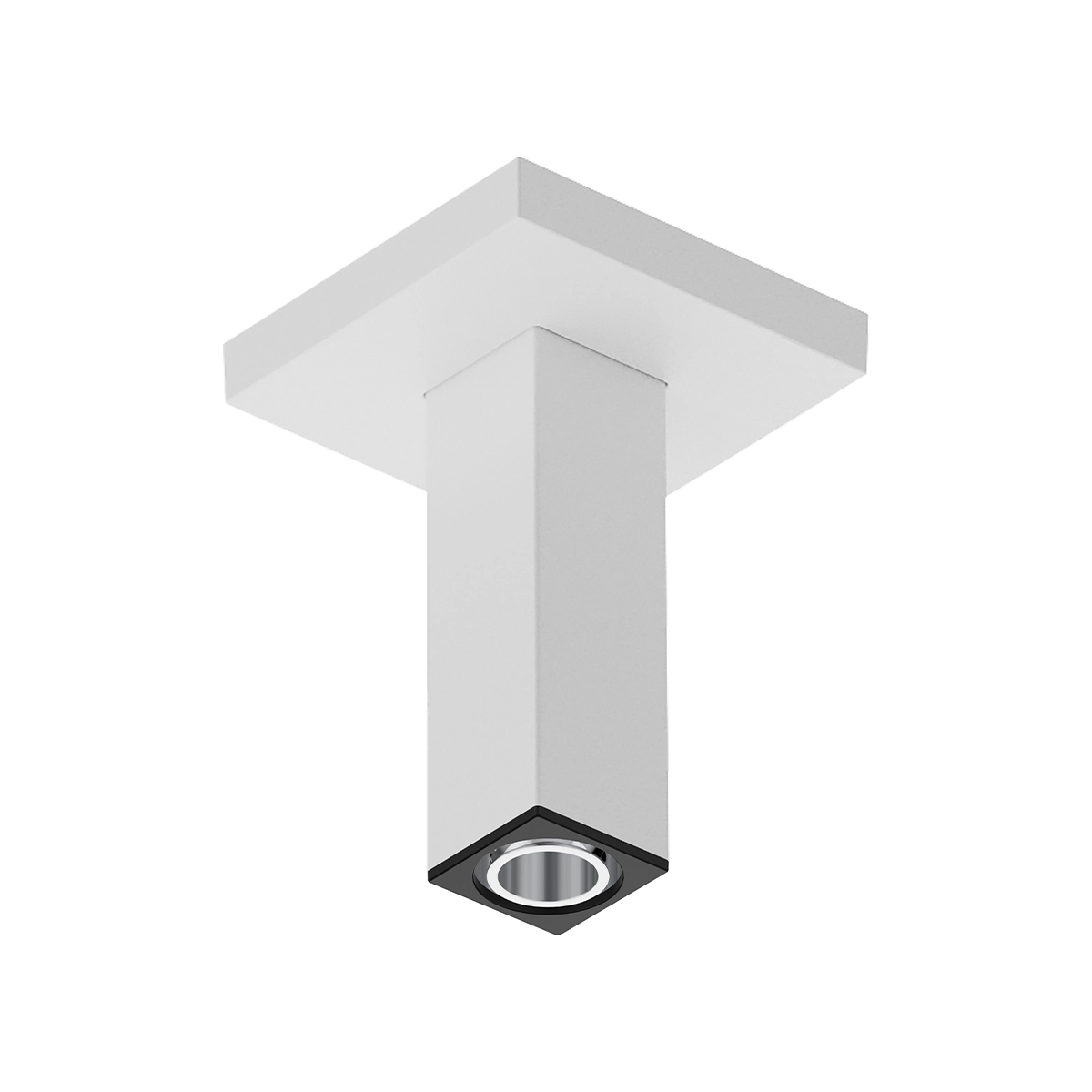 Ceiling connector E 10 cm Matt White