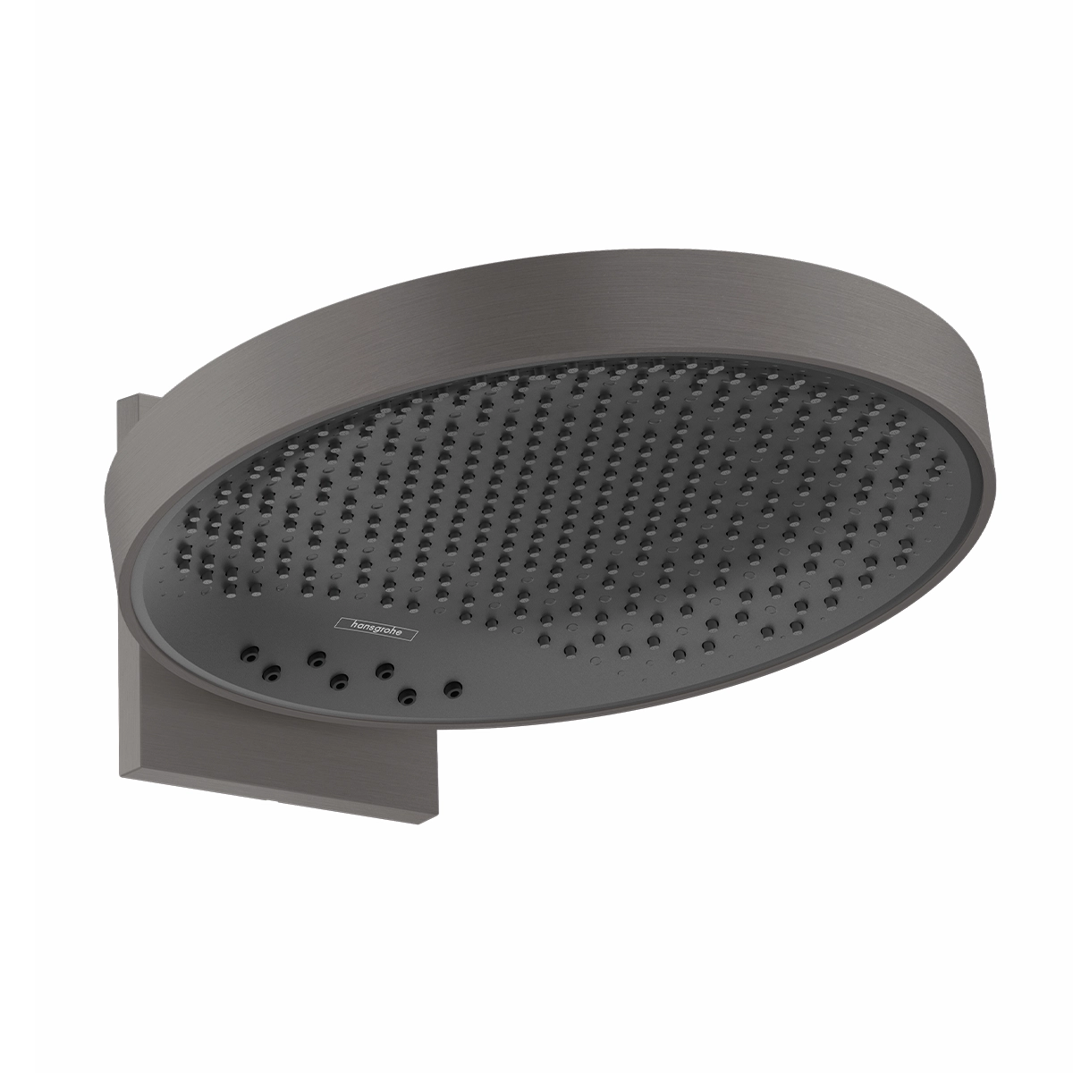 Rainfinity Overhead shower 360 3jet with wall connector Brushed Black Chrome