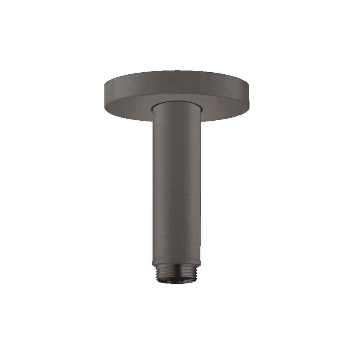 Ceiling connector S 100 mm Brushed Black Chrome