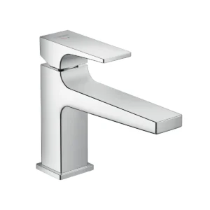 Metropol Single lever basin mixer 100 CoolStart with lever handle and push open waste  Chrome