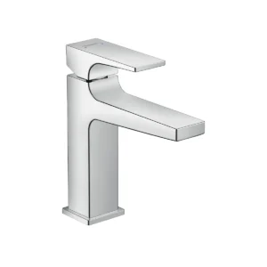 Metropol Single lever basin mixer 110 with lever handle and pop up waste  Chrome