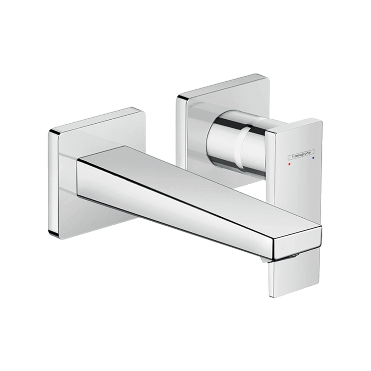 Metropol Single lever basin mixer with lever handle for concealed installation with spout 165 mm Chrome
