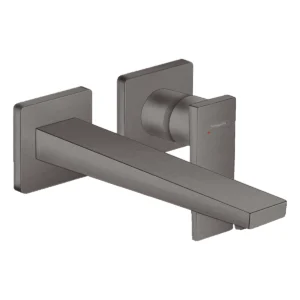 Metropol Single lever basin mixer with lever handle for concealed installation with spout 225 mm  Brushed Black Chrome