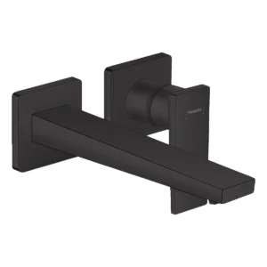 Metropol Single lever basin mixer with lever handle for concealed installation with spout 225 mm  Matt Black