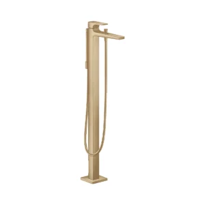 Metropol Single lever bath mixer floor standing with lever handle  Brushed Bronze