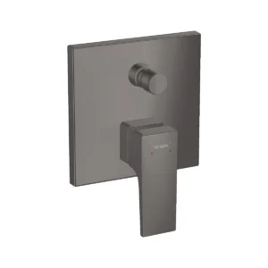 Metropol Single lever manual bath mixer for concealed installation with lever handle  Brushed Black Chrome