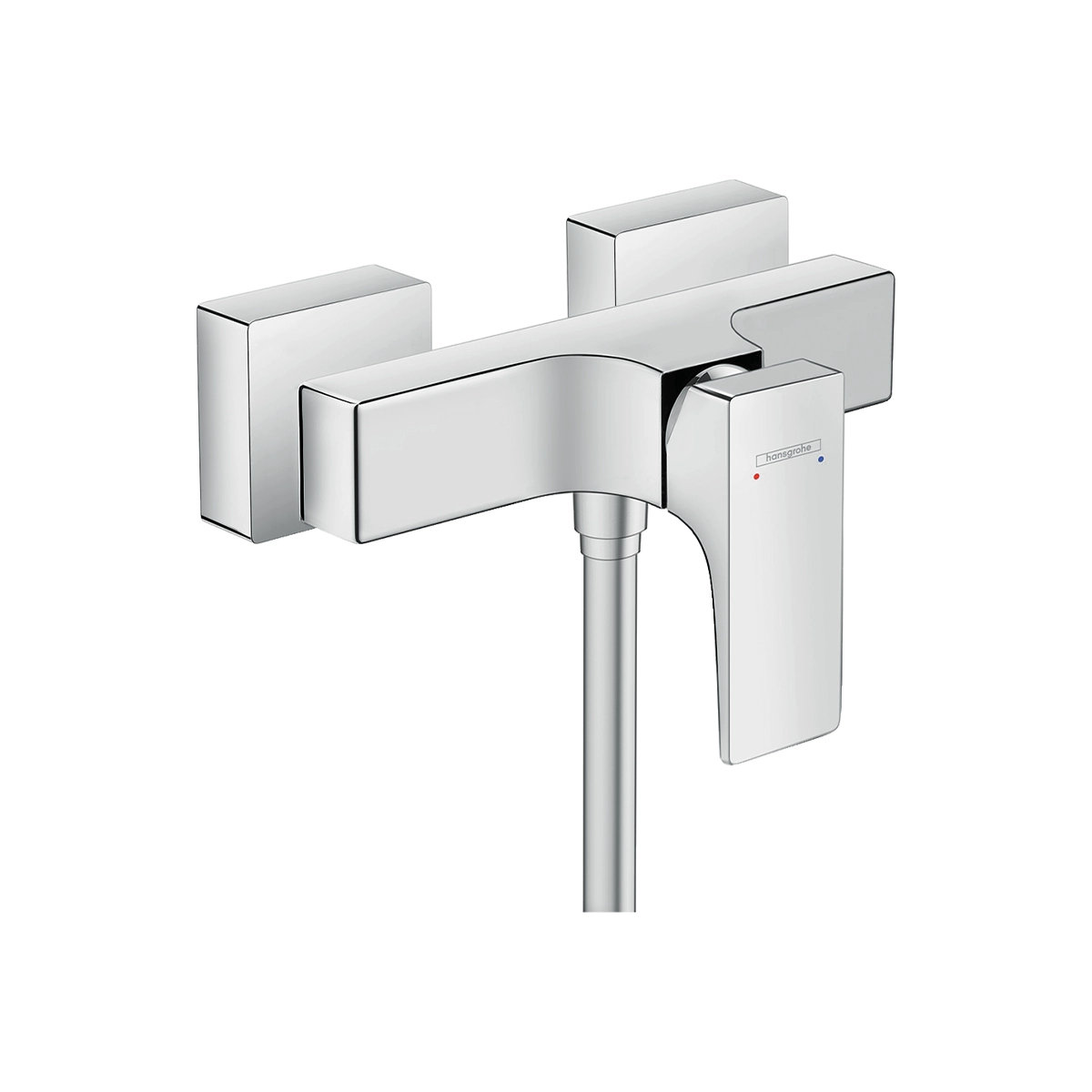 Metropol Single lever manual shower mixer for exposed installation with lever handle Chrome