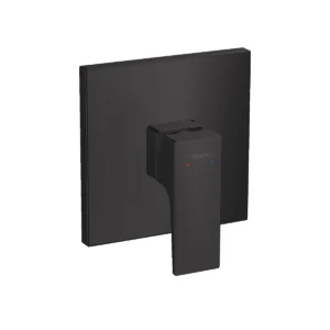 Metropol Single lever manual shower mixer for concealed installation with lever handle  Matt Black