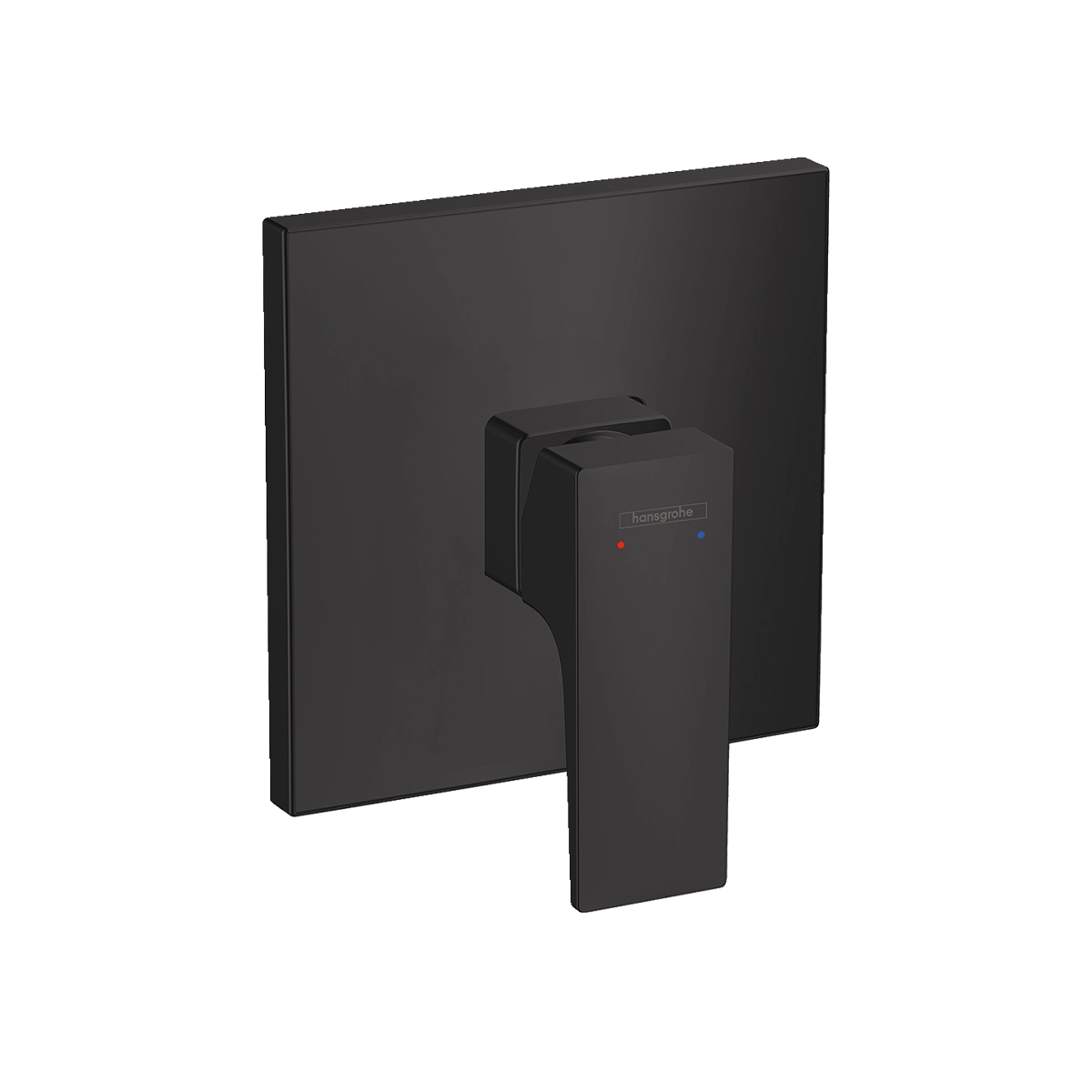 Metropol Single lever manual shower mixer for concealed installation with lever handle Matt Black