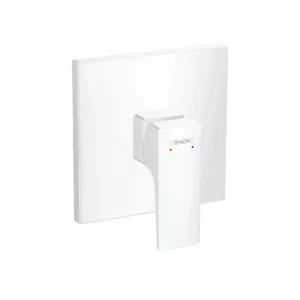 Metropol Single lever manual shower mixer for concealed installation with lever handle  Matt White