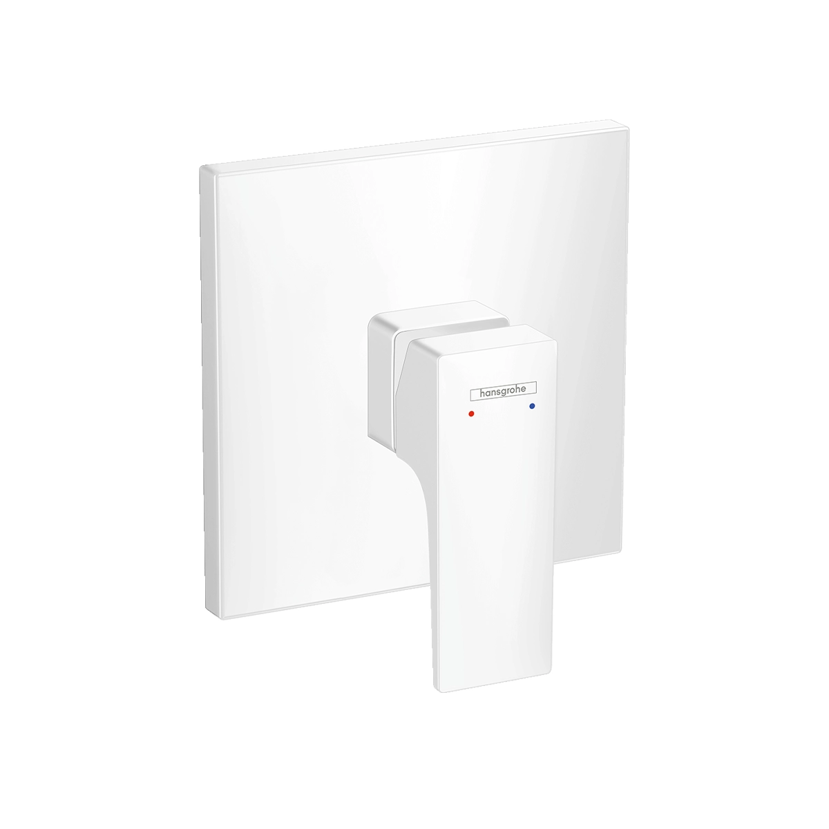Metropol Single lever manual shower mixer for concealed installation with lever handle Matt White
