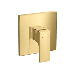 Metropol Single lever manual shower mixer for concealed installation with lever handle  Polished Gold Optic