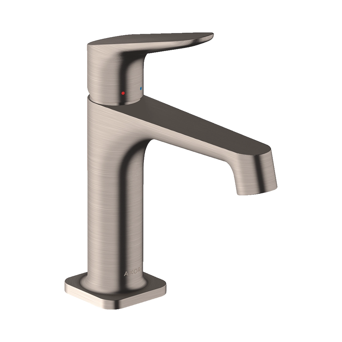 AXOR Citterio M Single lever basin mixer 100 with pop-up waste - Stainless Steel Optic
