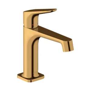 AXOR Citterio M Single lever basin mixer 100 with pop-up waste - Polished Gold-Optic