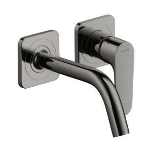 AXOR Citterio M Single lever basin mixer for concealed installation wall-mounted with spout 167 mm and escutcheons - Polished Black Chrome