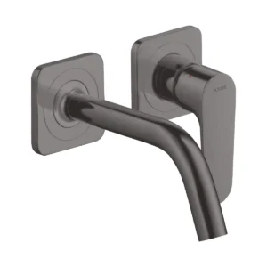 AXOR Citterio M Single lever basin mixer for concealed installation wall-mounted with spout 167 mm and escutcheons - Brushed Black Chrome