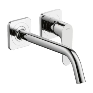 AXOR Citterio M Single lever basin mixer for concealed installation wall-mounted with spout 227 mm and escutcheons - Chrome