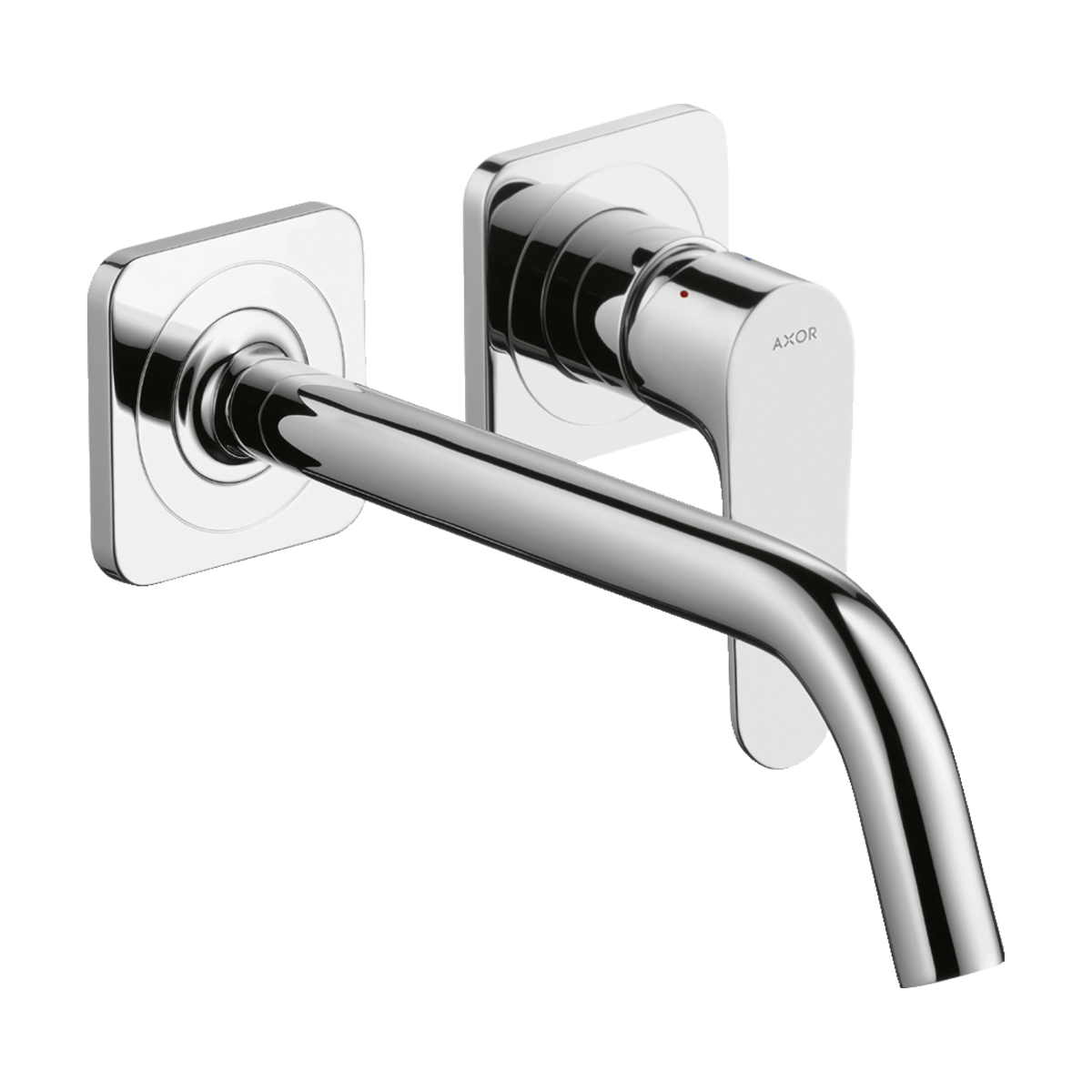AXOR Citterio M Single lever basin mixer for concealed installation wall-mounted with spout 227 mm and escutcheons - Chrome