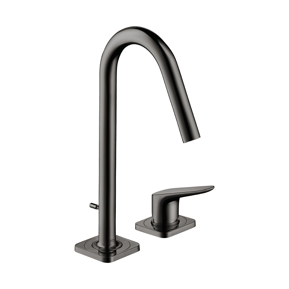AXOR Citterio M 2-hole basin mixer 160 with pop-up waste - Polished Black Chrome
