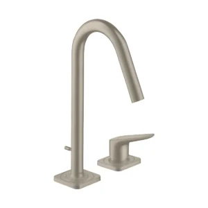 AXOR Citterio M 2-hole basin mixer 160 with pop-up waste - Brushed Nickel