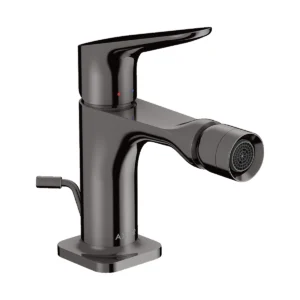 AXOR Citterio M Single lever bidet mixer with pop-up waste - Polished Black Chrome