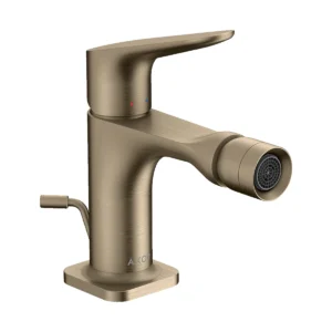 AXOR Citterio M Single lever bidet mixer with pop-up waste - Brushed Nickel