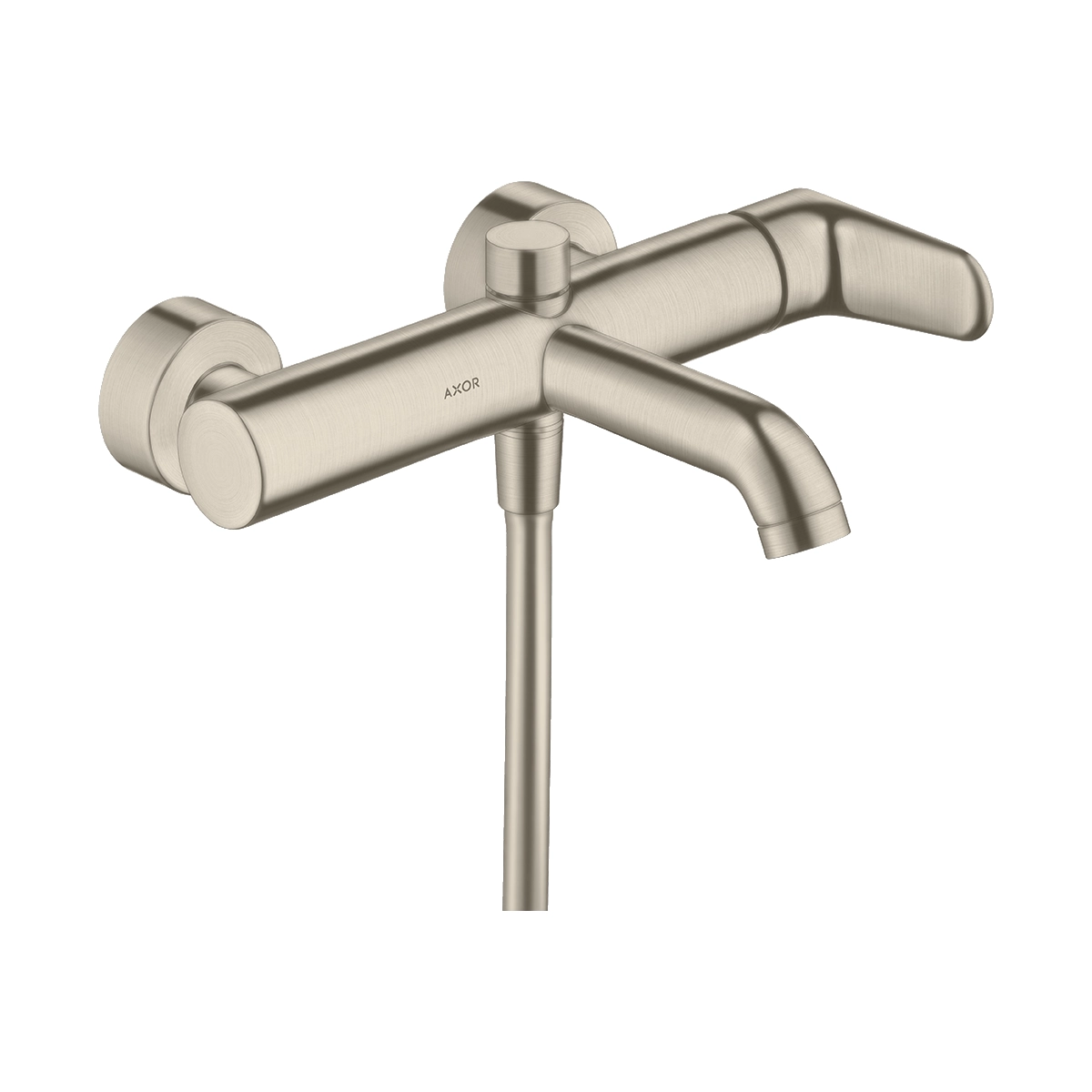 AXOR Citterio M Single lever manual bath mixer for exposed installation - Brushed Nickel