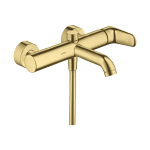 AXOR Citterio M Single lever manual bath mixer for exposed installation - Brushed Brass